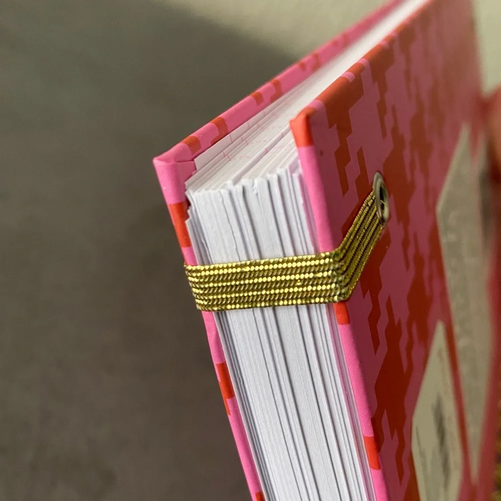 Betsey Johnson Pink and Red Plaid Spiral Notebook New